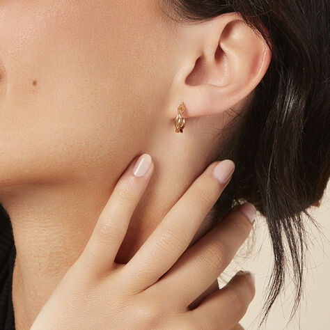 Damen Creolen Messing Gold plattiert  - Creolen Damen | OROVIVO