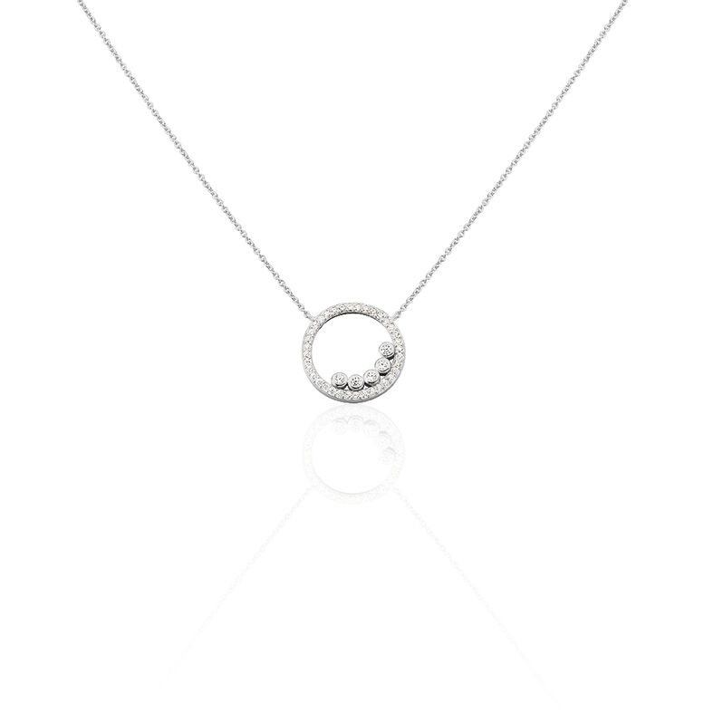Collier Lydiana Argent Rhodie Cercle - Spannringe Damen | OROVIVO