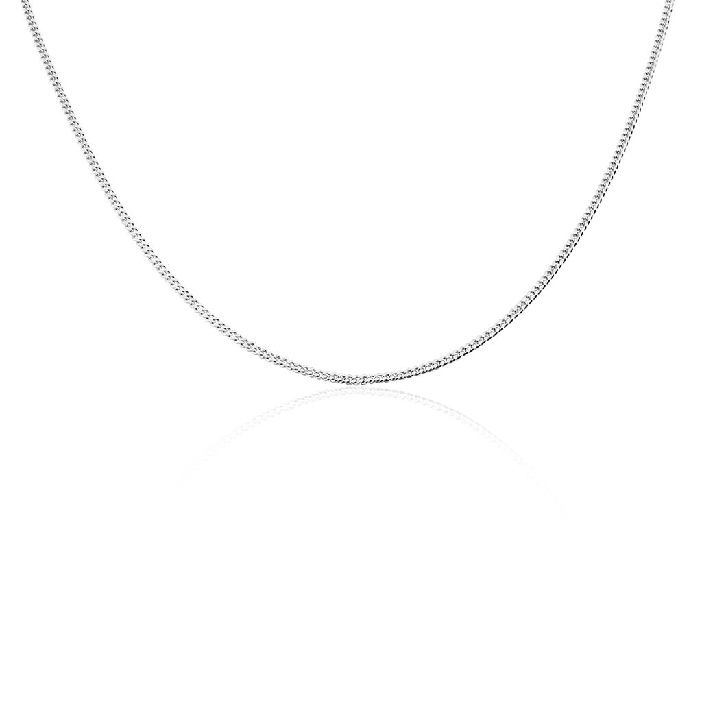 PANZER 4 Damen Kette Wei&szlig;gold 375 (9 Karat) B 2,1 mm