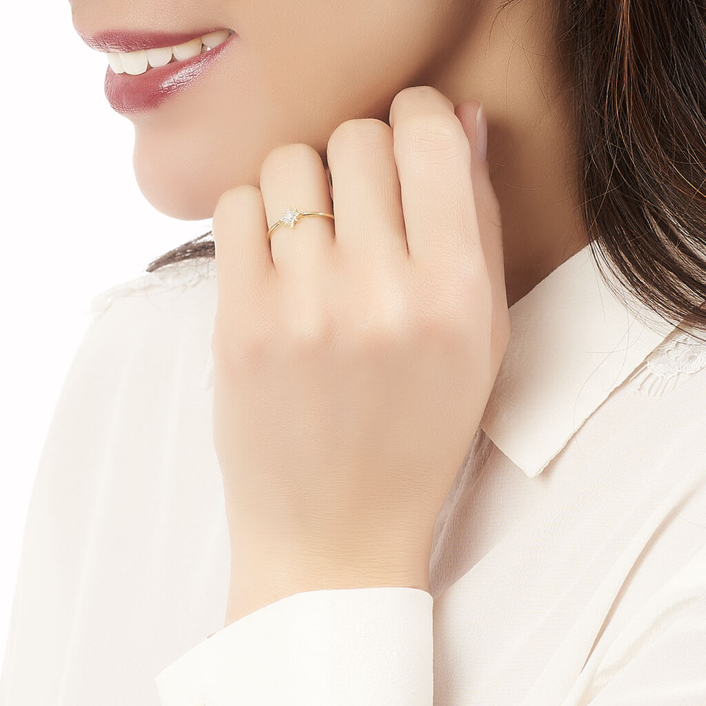 Bague Or Jaune Astralia - Spannringe Damen | OROVIVO