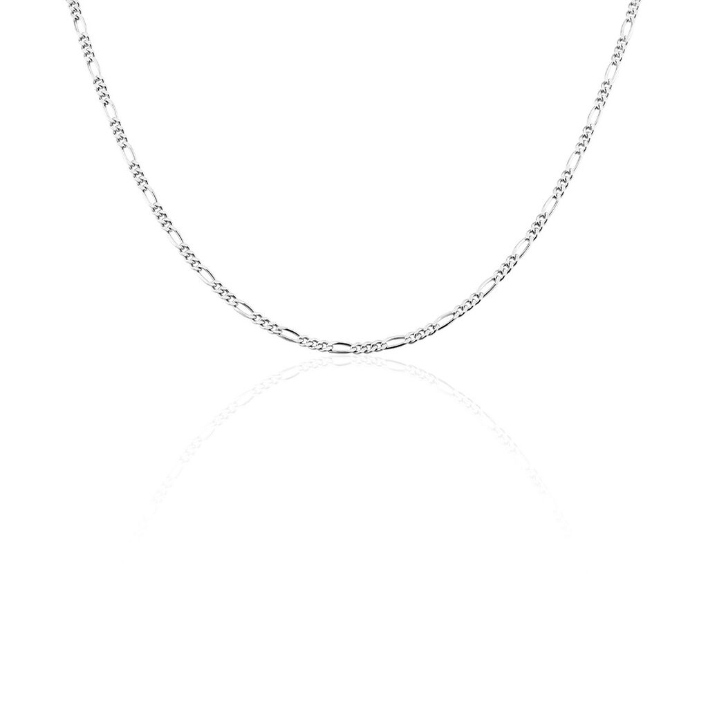 Unisex Figarokette Silber 925 Diamantiert  - Halsketten Unisex | OROVIVO