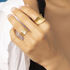 Damen Ring Gold 375 (9 Karat) B 18 mm
