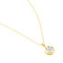 ELINA Damen Collier Gold 585 (14 Karat) Diamant Wei&szlig; 0,06 ct