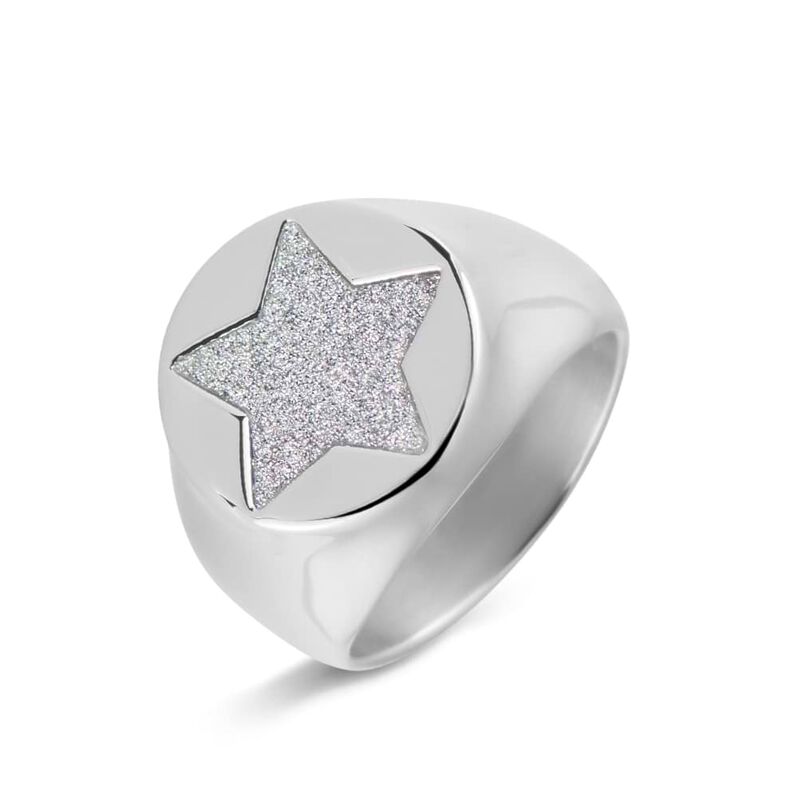 Anello Lady Shine Acciaio Stella - Spannringe Damen | OROVIVO