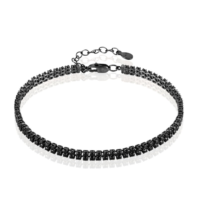 Bracelet Argent Et Oxyde - Spannringe Damen | OROVIVO