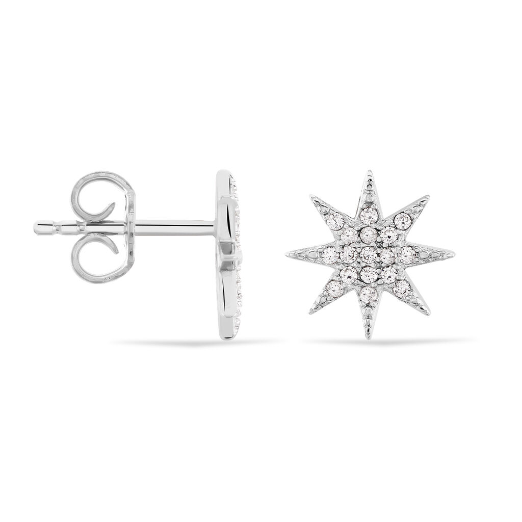 CORE Damen Ohrringe//Ohrstecker aus 925 Silber mit Zirkonia//Beauty A19010432