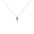 ROSWITA Damen Collier Silber rosevergoldet 925 Amethyst Violett 1,400 ct