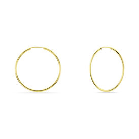 Damen Creolen Silber 925 Vergoldet 40mm - Creolen Damen | OROVIVO