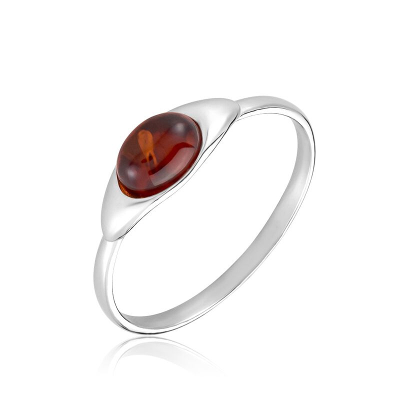 Bague Marquita Argent Argenté Ambre - Spannringe Damen | OROVIVO