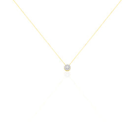 Damen Halskette Gold 375 Bicolor Zirkonia - Ketten mit Anhänger Damen | OROVIVO