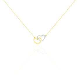 Damen Halskette Gold 375 Bicolor Herz - Herzketten Damen | OROVIVO