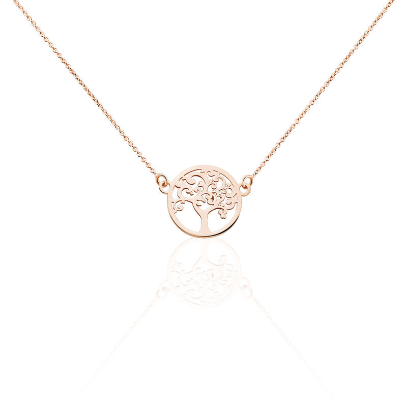 Collier Argent Rose Arbre De Vie - Spannringe Damen | OROVIVO