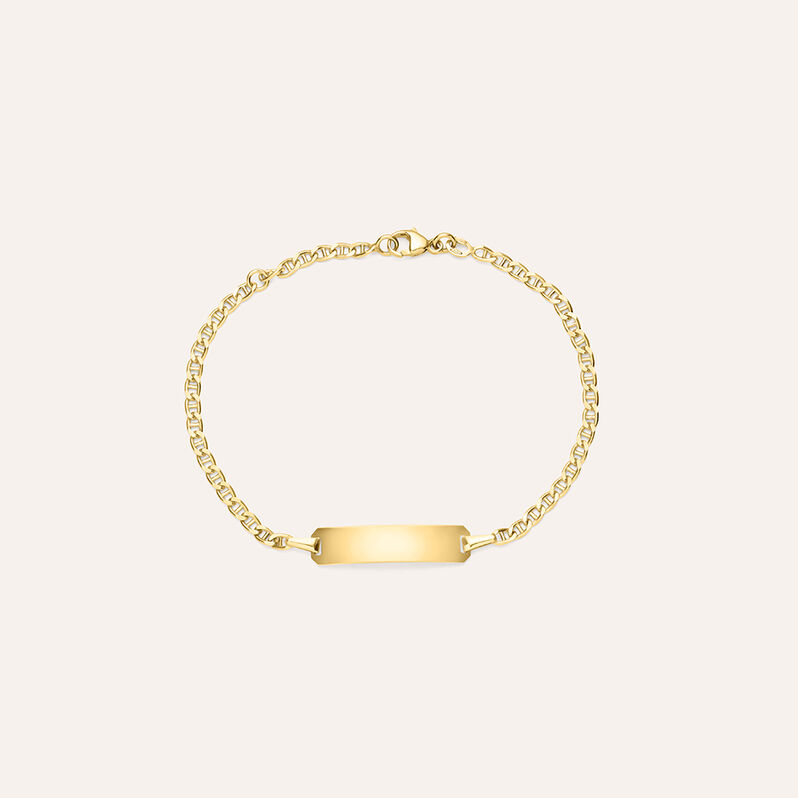 Bracciale Con Targhetta Holy Oro Giallo - Spannringe Kinder | OROVIVO