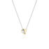 KALI Damen Collier Silber Bicolor Gelb/Silber 925 Blatt