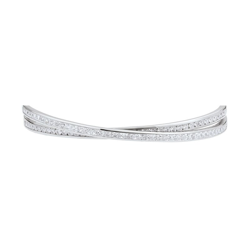 Damen Armreif / Armspange Silber 925 Zirkonia Weiß - Armreifen Damen | OROVIVO