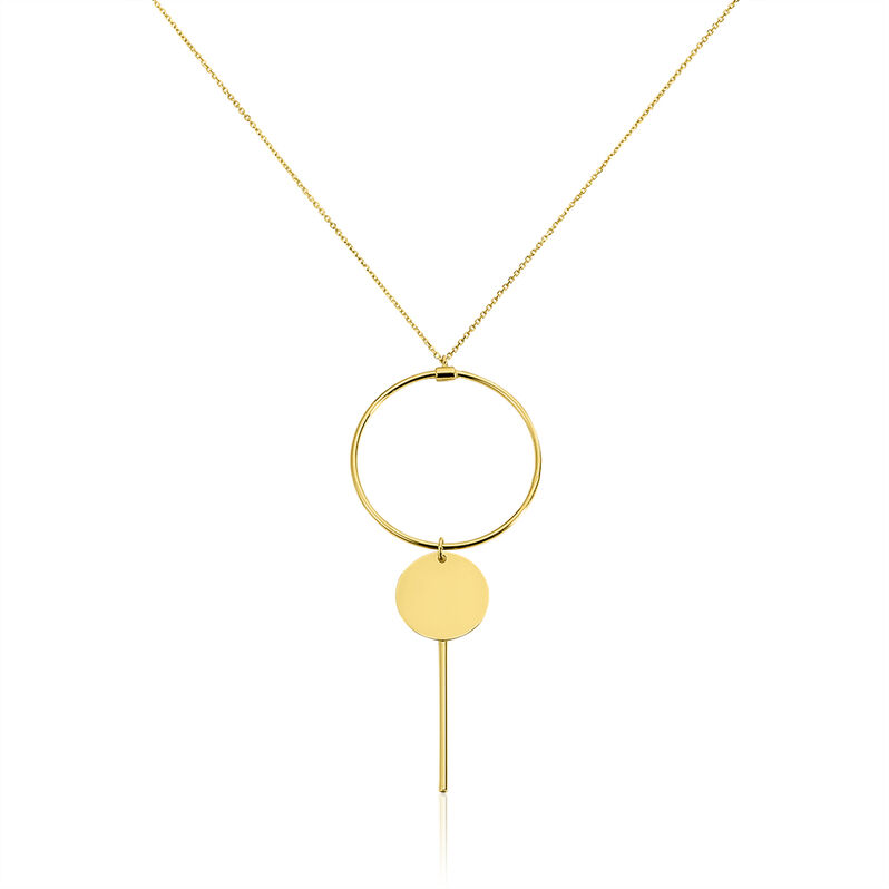 Collier Solaire Or Jaune Cercle Pampille - Spannringe Damen | OROVIVO