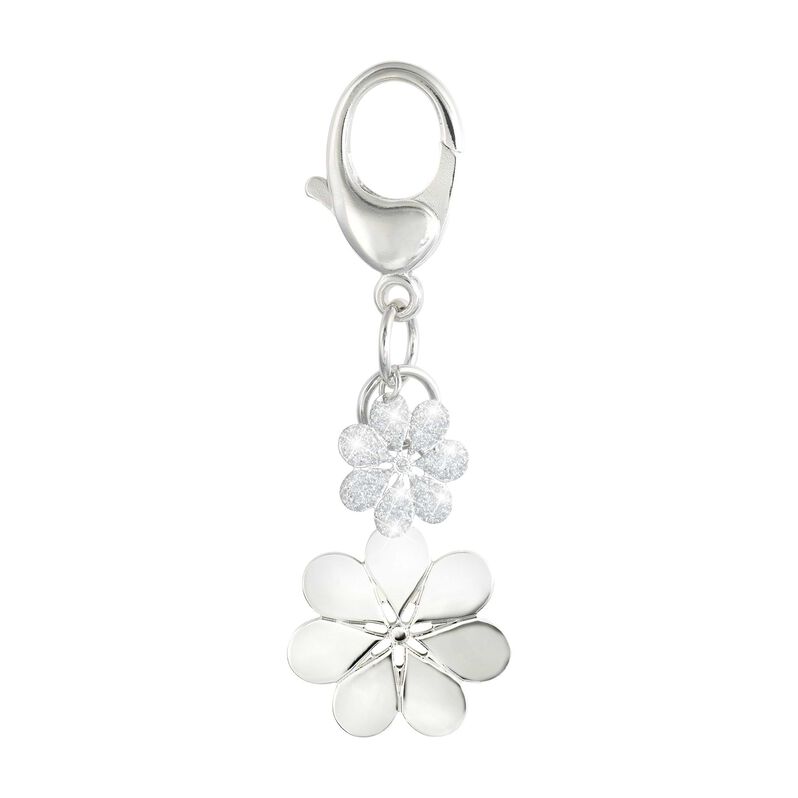 Portachiavi fiori in ottone rodiato e glitter - Spannringe Damen | OROVIVO