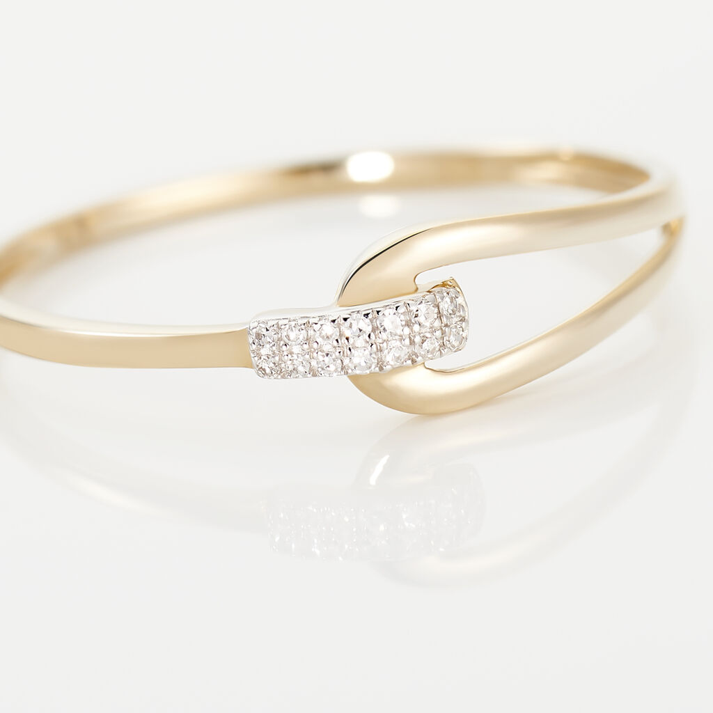 Bague Cyranna Or Jaune Diamant - Spannringe Damen | OROVIVO