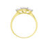 CAITLIN Damen Ring Gold 375 (9 Karat) Zirkonia Wei&szlig;