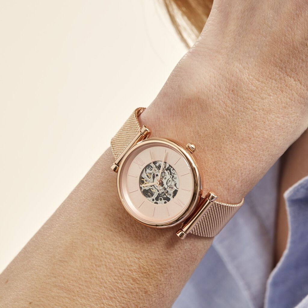 FOSSIL Damenuhr Automatik Carlie ME3175  - Armbanduhren Damen | OROVIVO