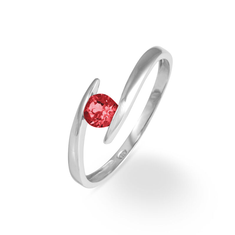 Bague Tiphaine Or Blanc Rubis - Spannringe Damen | OROVIVO