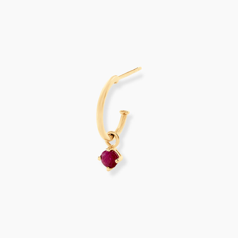 Créoles Seoras Or Jaune Rubis - Spannringe Damen | OROVIVO