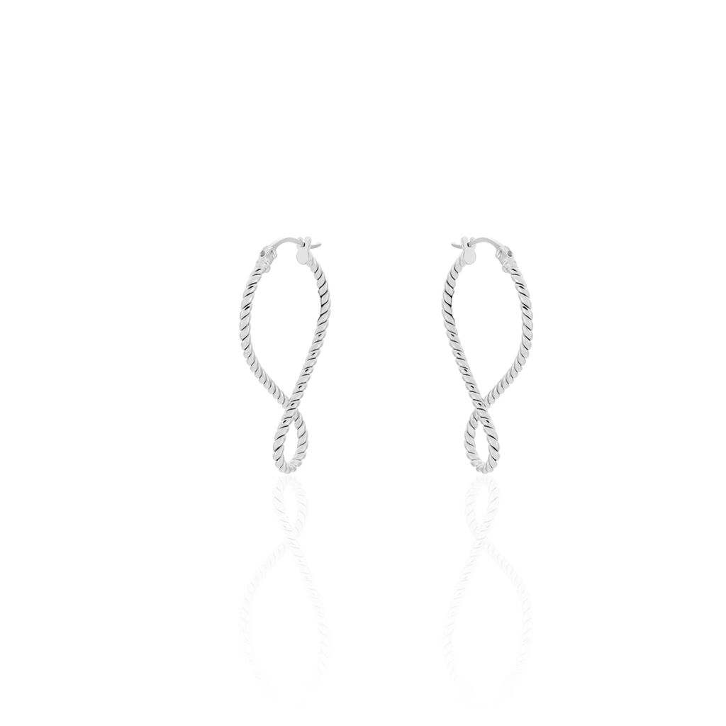 MARIELLA 2 Damen Creolen Silber 925 B 0,78 mm, Creolen ohne Stein