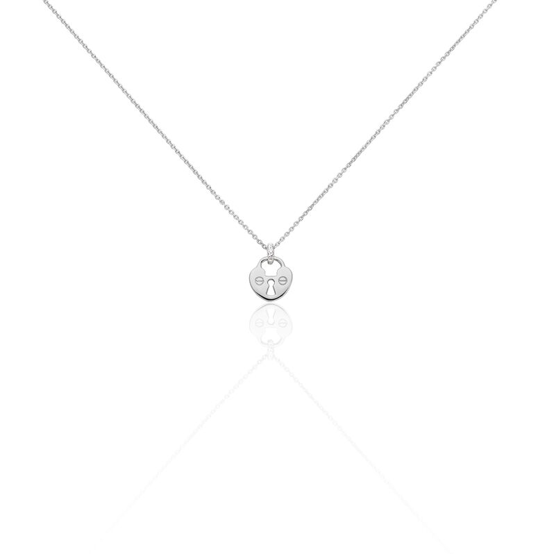 Damen Halskette Weißgold 375 Zirkonia - Halsketten Damen | OROVIVO