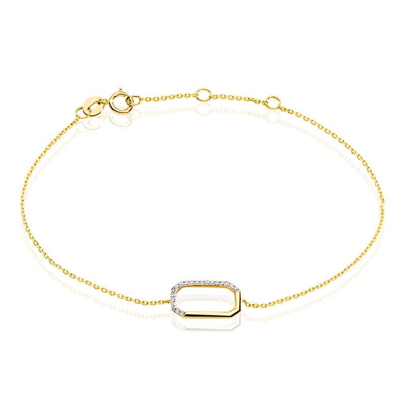 Bracelet Justine Or Jaune Diamant - Spannringe Damen | OROVIVO