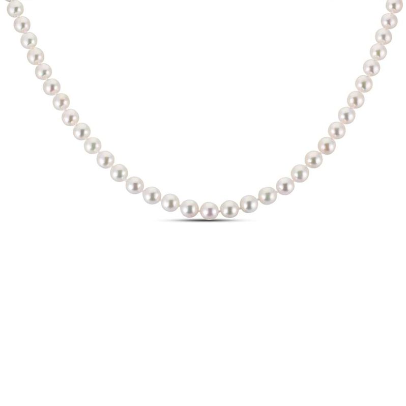 Collana Gabrielle Oro Bianco Perla Akoya - Spannringe Damen | OROVIVO