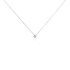Strong Damen Collier Wei&szlig;gold 750 (18 Karat) Diamant Wei&szlig; 0,080 ct