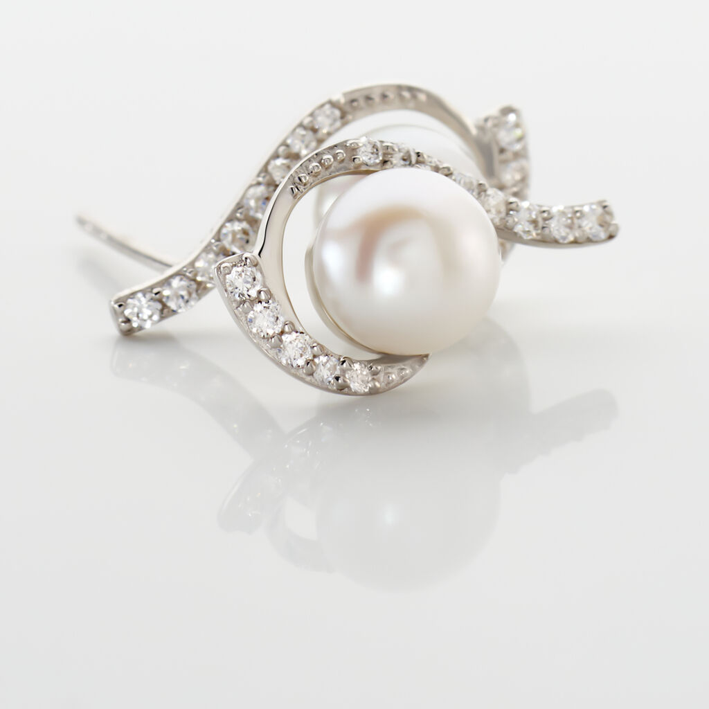 Boucles D'oreilles Or Perle De Culture - Spannringe Damen | OROVIVO