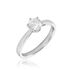 Sonate Damen Ring Weißgold 750 (18 Karat) Synthetischer Diamant Weiß 0,52 ct