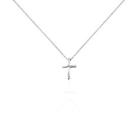 Damen Halskette Silber 925 Zirkonia Kreuz - Ketten mit Anhänger Damen | OROVIVO