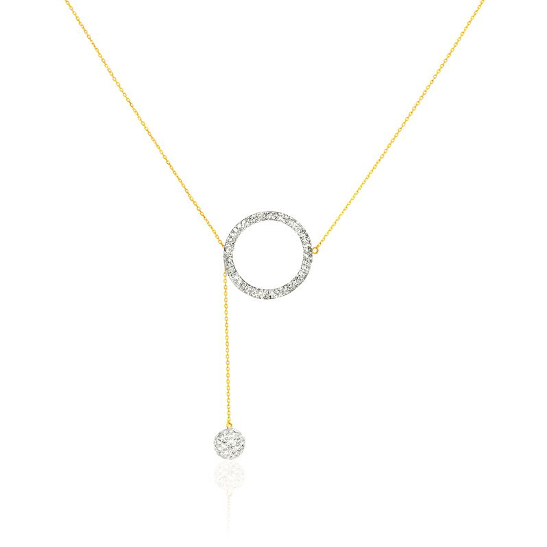 Collier Nejia Or Jaune Strass - Spannringe Damen | OROVIVO