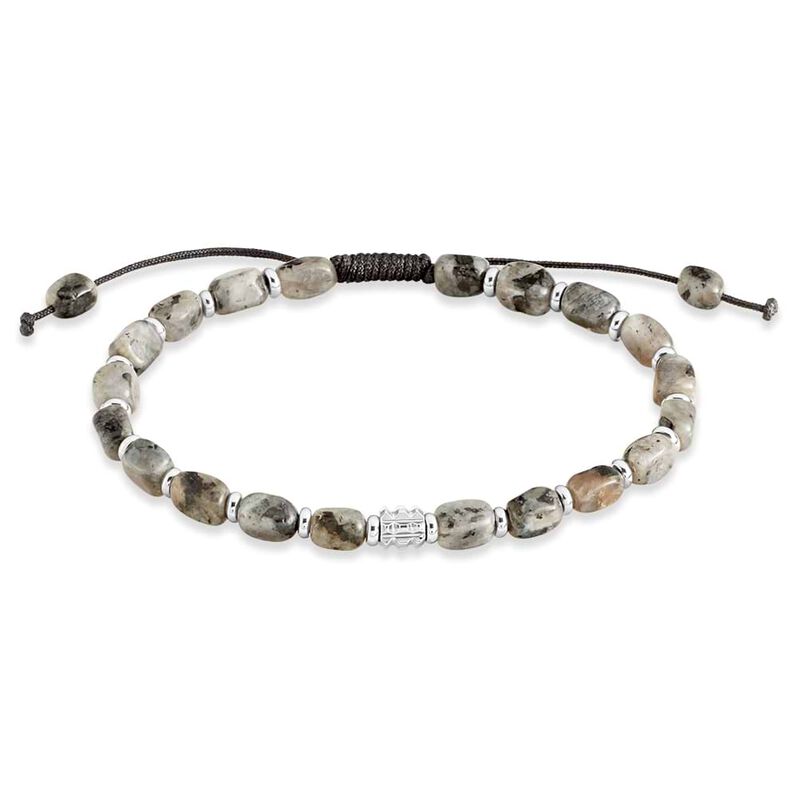 Bracciale Man Code Acciaio Labradorite - Spannringe Herren | OROVIVO