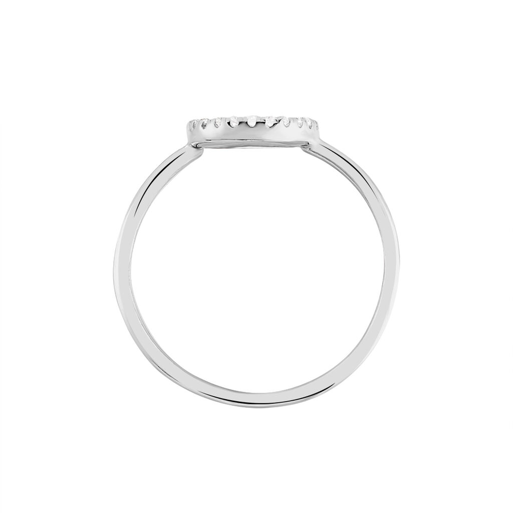 LAUREEN Damen Ring Silber 925 Zirkonia Wei&szlig; 2,3 ct Kreis