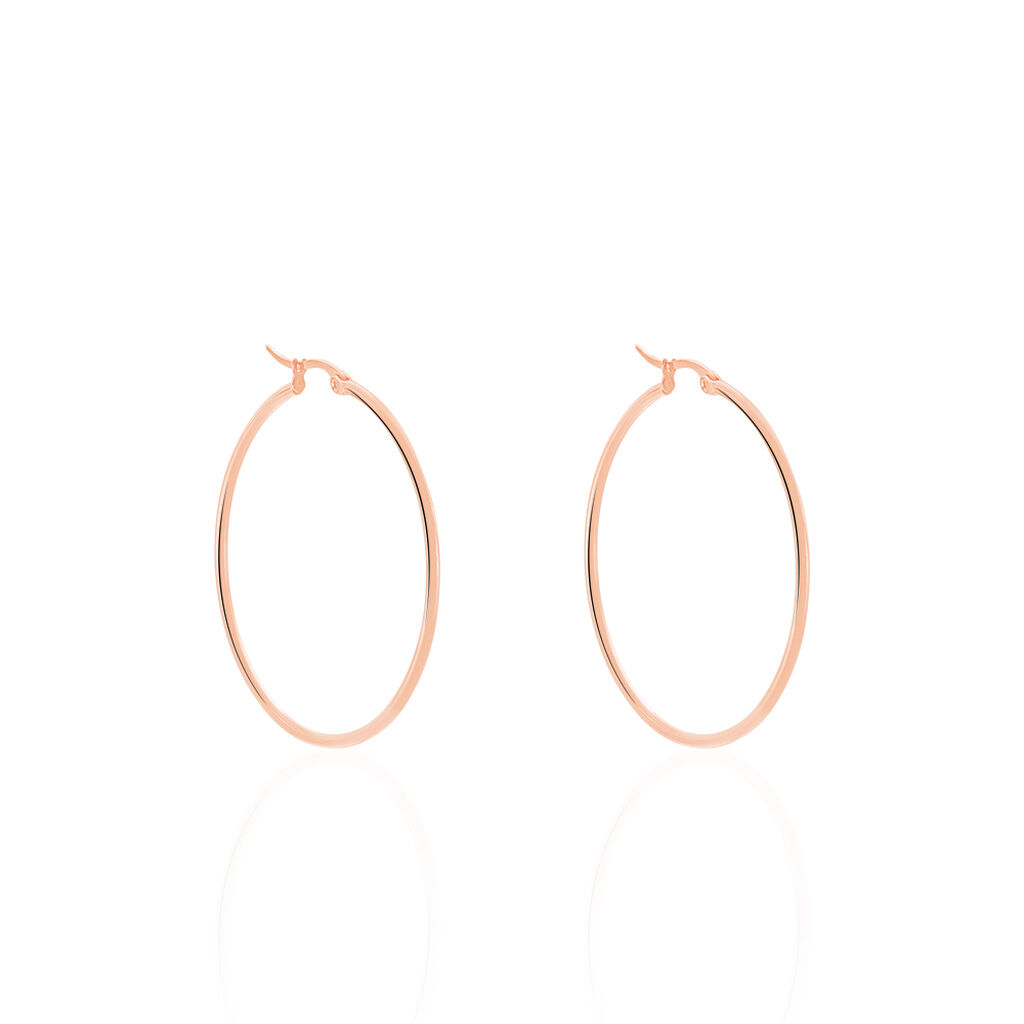 Damen Creolen Edelstahl Rosé Vergoldet - Creolen Damen | OROVIVO