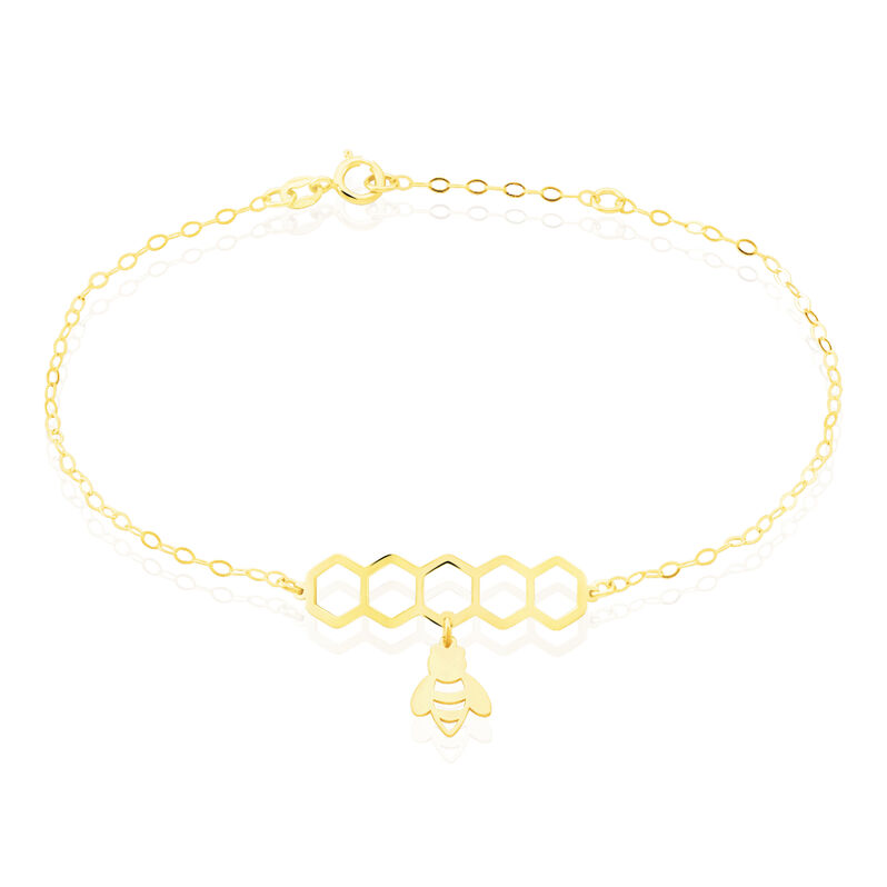 Bracelet Or Jaune Elinda Ruche - Spannringe Damen | OROVIVO