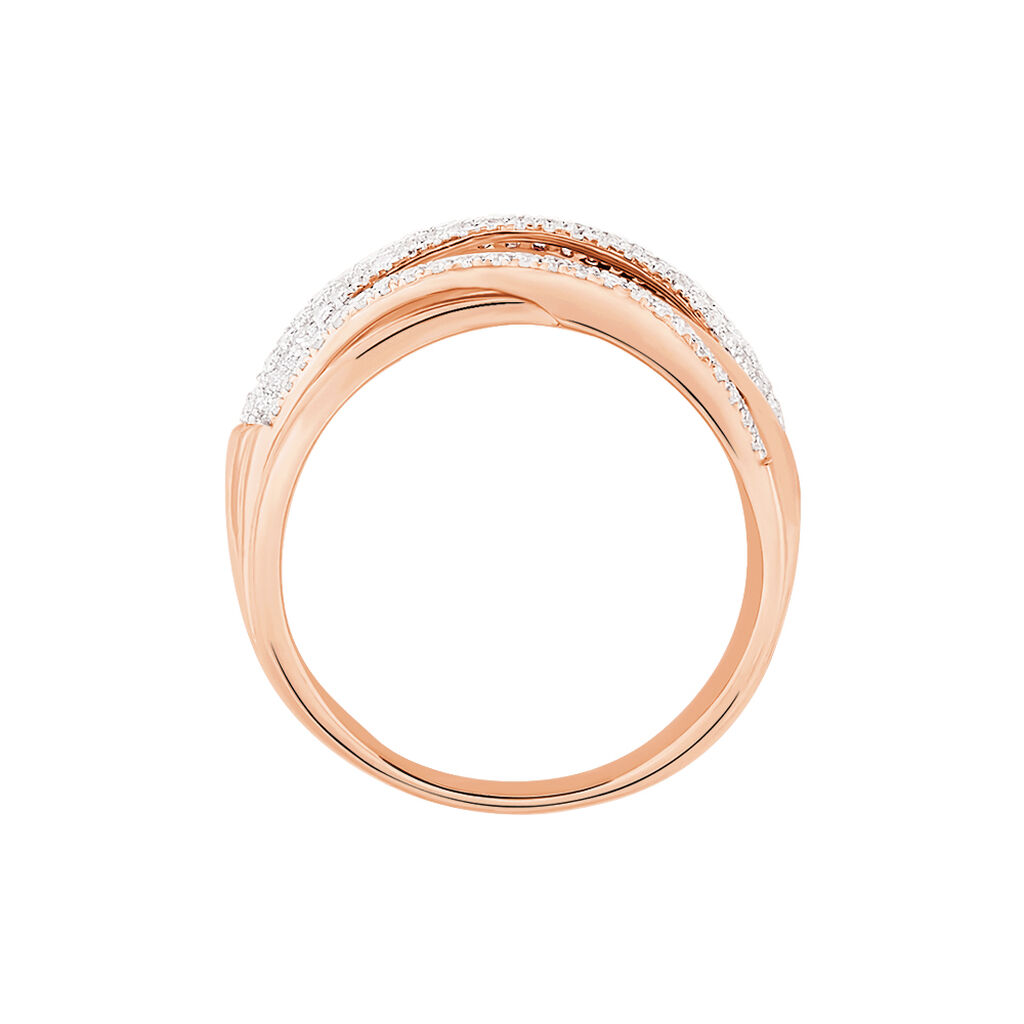 Bague Elodea Or Rose Diamant - Spannringe Damen | OROVIVO