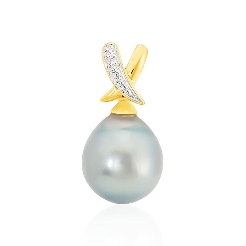 Pendentif Or Jaune   Et Perle - Spannringe Damen | OROVIVO