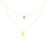 MODOU 2 Damen Collier Gold 375 (9 Karat) Amethyst Violett 0,12 ct Tropfen