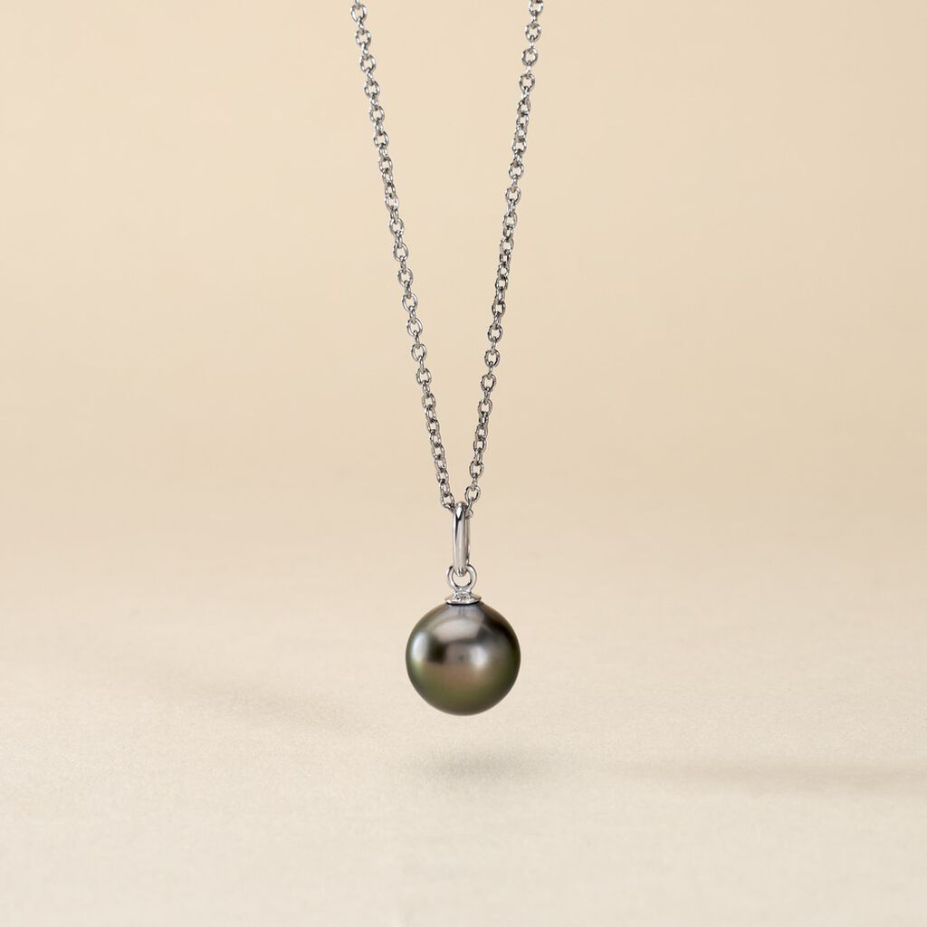 Pendentif Or Gris  Perle - Spannringe Damen | OROVIVO