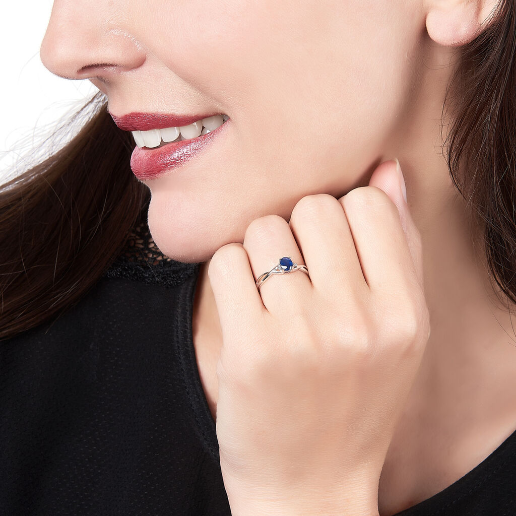 Bague Or Et Saphir  - Spannringe Damen | OROVIVO