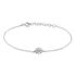 LORINA Damen Armband Silber Silber 925 Zirkonia Wei&szlig; Blume