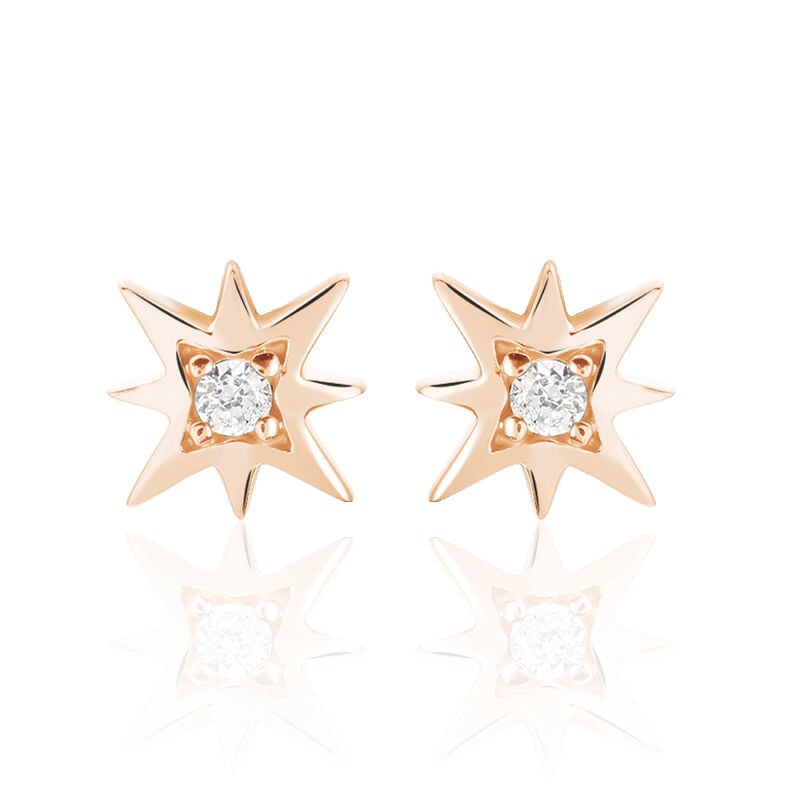 Boucles D'oreilles Argent Rose Lisboa - Spannringe Damen | OROVIVO