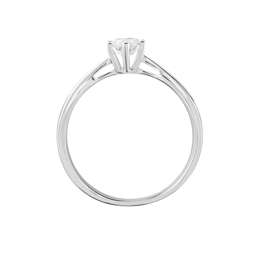 Damen Ring Weißgold 750 synthetischer Diamant 0,31ct Sonate  - Verlobungsringe Damen | OROVIVO