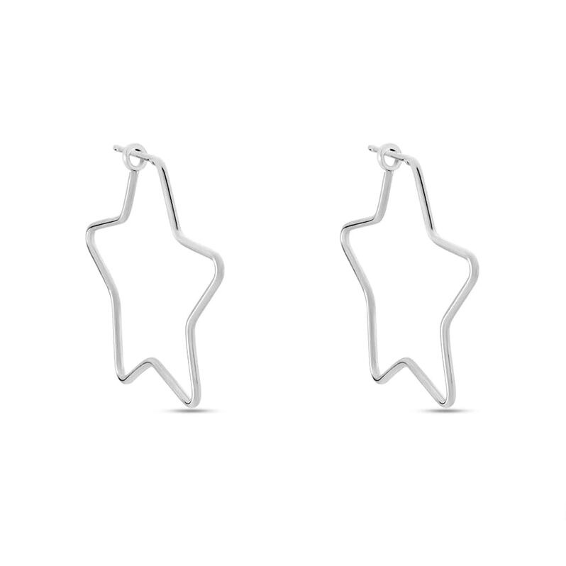 Orecchini A Cerchio Silver Collection Argento Rodiato - Spannringe Damen | OROVIVO