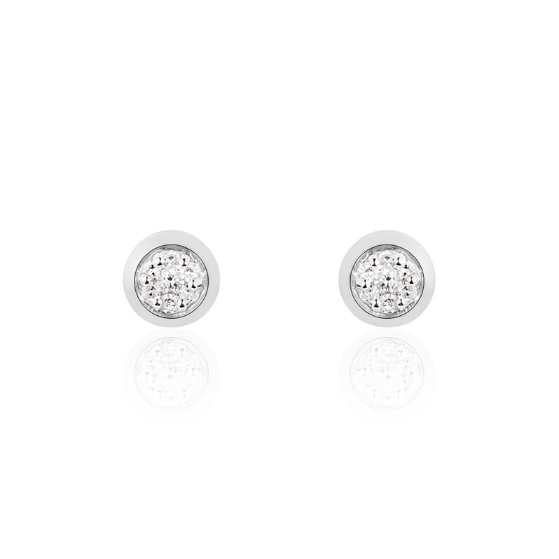 Boucles D'oreilles Or Weiss Hajila - Spannringe Damen | OROVIVO
