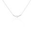 EVA Damen Collier Wei&szlig;gold 375 (9 Karat) Zirkonia Wei&szlig; 0,8 ct Herz